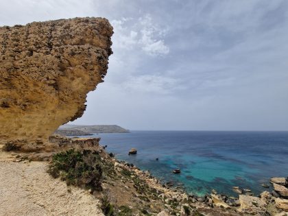 Malta Seashore. Ashes Scattering in Malta.