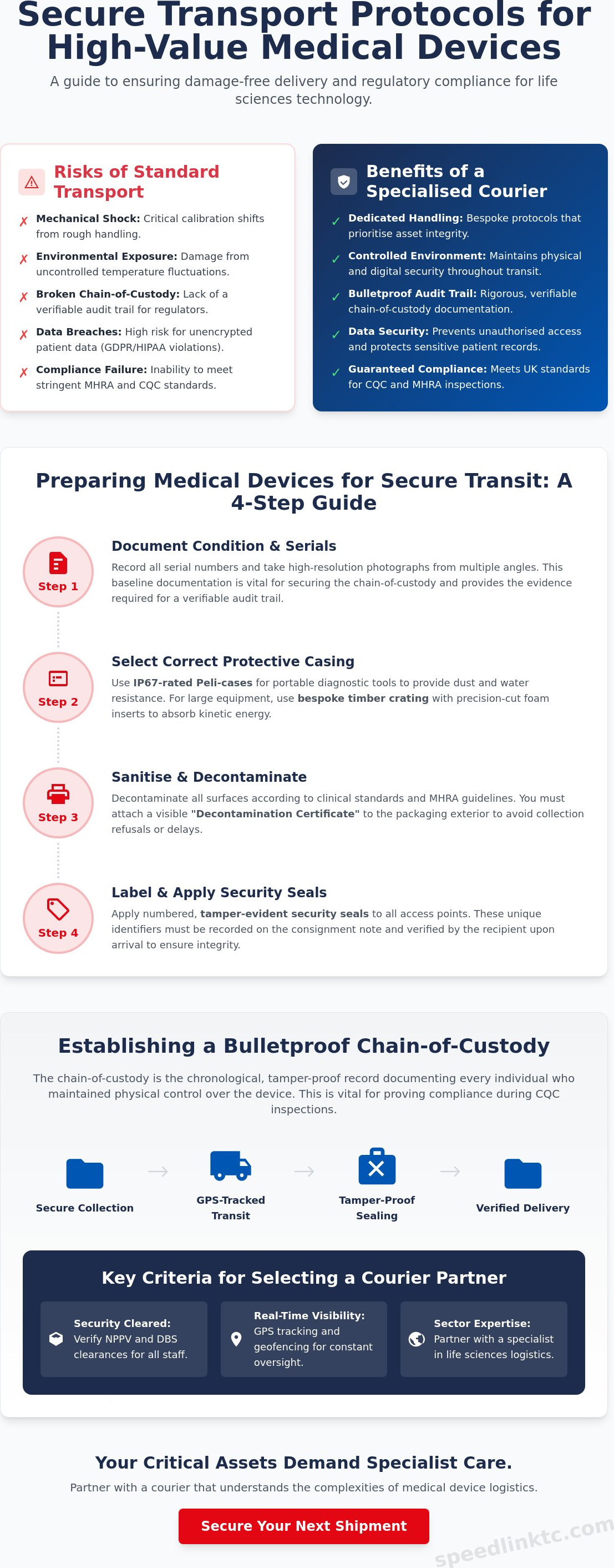 How to Organise a Secure Medical Device Courier: A Step-by-Step Guide