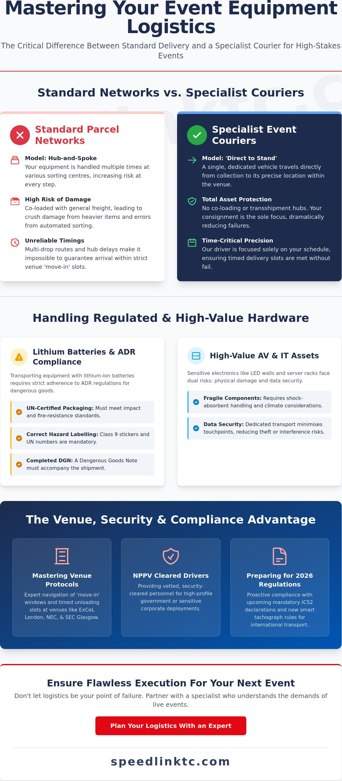 Event Equipment Courier UK: A Strategic Guide to High-Stakes Logistics 2026