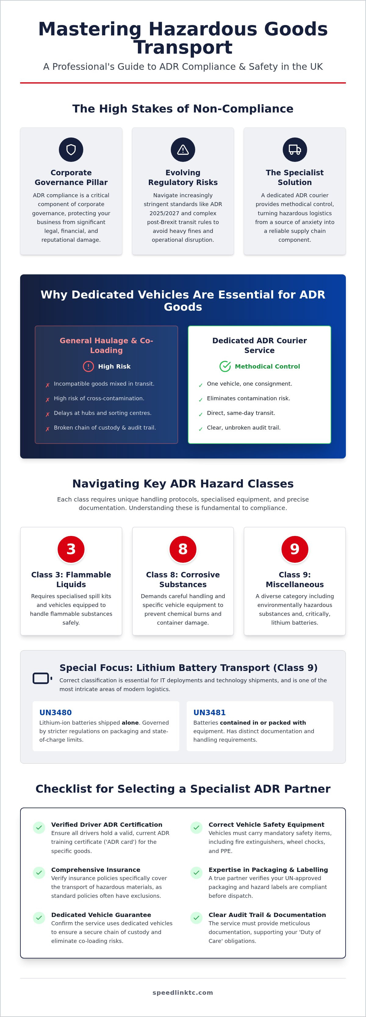 ADR Courier Service UK: The Strategic Guide to Hazardous Logistics 2026